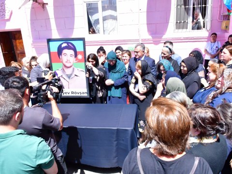 Şəhid Rövşən Əliyev Xırdalan Şəhidlər Xiyabanında dəfn edildi - FOTO