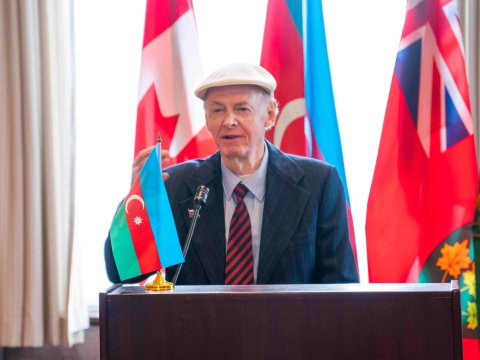 Kanada parlamentinin önündə Azərbaycan bayrağı qaldırıldı - FOTO