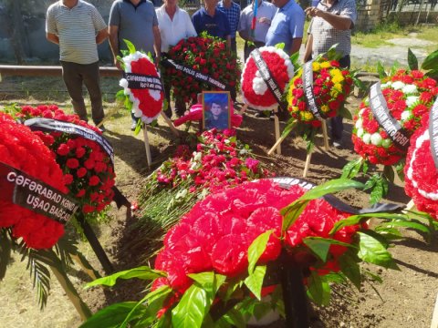 Birinci Qarabağ müharibəsinin şəhidi Şəkidə dəfn edildi - FOTOLAR