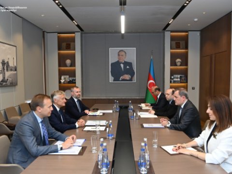 Ceyhun Bayramov Polşa XİN-in dövlət katibi ilə görüşüb - FOTO