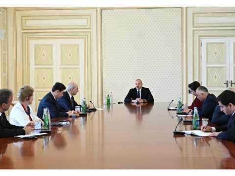 Türk dünyasının parlament sədrləri İlham Əliyevin QƏBULUNDA