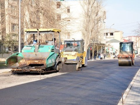 Bakının bəzi ərazilərində yollar təmirə bağlanır