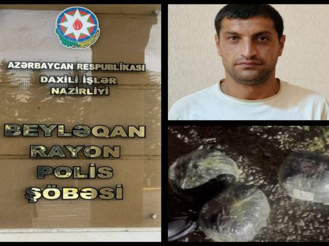 Beyləqanda saxlanılan şəxsdə külli miqdarda narkotik AŞKARLANDI