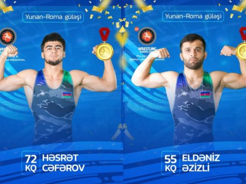 İki güləşçimiz reytinq turnirində qızıl medal qazandı