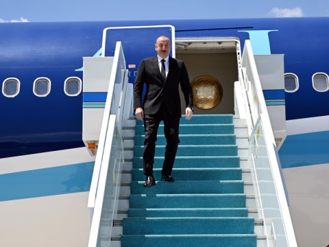 İlham Əliyev Türkiyədə səfərdədir - FOTO