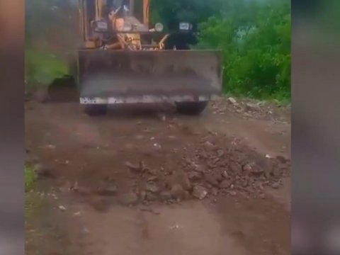 Sel Şamaxıda və Daşkəsəndə yollara ziyan vurdu