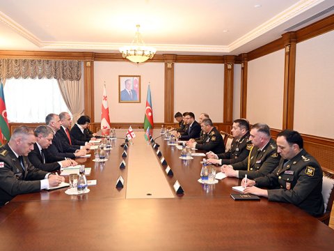 Zakir Həsənov Bakıda gürcüstanlı həmkarı ilə görüşdü - VİDEO