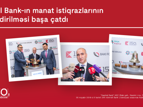 Kapital Bank istiqrazlarının abunə yazılışı ilə yerləşdirilməsi yekunlaşdı