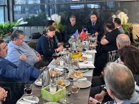 Aqil Ələsgər Avropadakı türk media rəhbərləri ilə görüşdü - FOTO