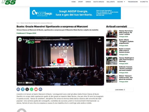 Mais Nuriyevin yaradıcılıq gecəsi İtaliya mətbuatında