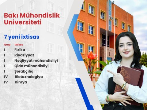 BMU-nun qəbul planına 7 yeni ixtisas əlavə edilib