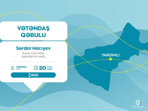Sərdar Hacıyev Yardımlıda vətəndaşlarla görüşəcək