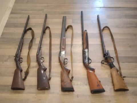 Ötən gün 1 tapança və 6 tüfəng təhvil götürülüb