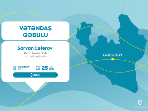 Sarvan Cəfərov Gədəbəydə vətəndaşlarla görüşəcək