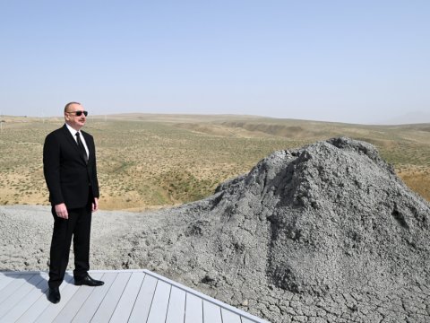 Prezident yeni turizm kompleksinin açılışında - FOTOLAR