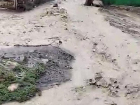 Qubanın kəndlərini sel basdı - FOTO