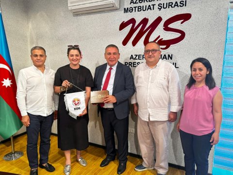 Alanya Aktif Qazeteciler Cəmiyyətinin sədri Mətbuat Şurasında - FOTOLAR