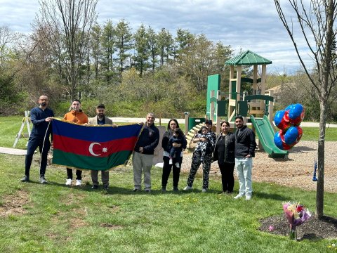 Soydaşlarımız Meyn ştatında ağac əkiblər - FOTO