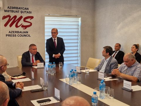 Cihangir İşbilir Azərbaycan Mətbuat Şurasında - FOTOLAR