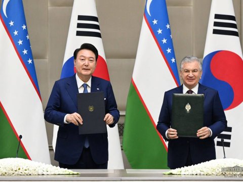 Özbəkistan və Koreya liderləri 18 sənəd İMZALAYIBLAR