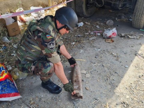 Sumqayıtda qrad mərmisi TAPILDI