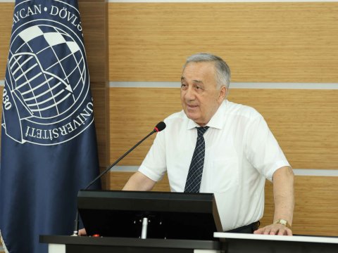 İqtisad Universitetinin ilk rektoruna həsr olunan konfrans keçirilib - FOTO