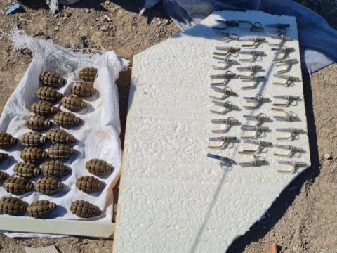 Abşeronda xeyli silah-sursat tapılıb - VİDEO