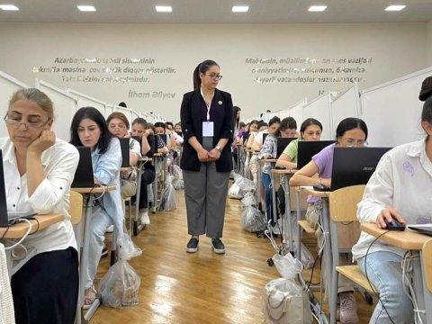 Bu gün Bakıda 3 mindən çox müəllim imtahana ÇAĞIRILIB