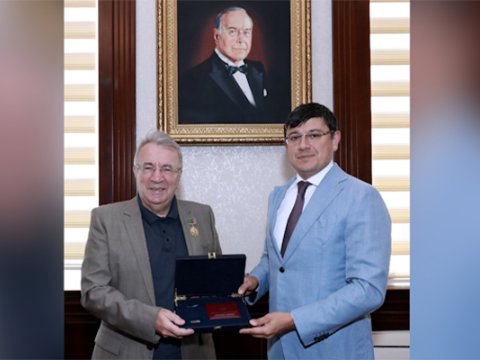 Tanınmış azərbaycanlı alim Dövlət Komitəsində - FOTO