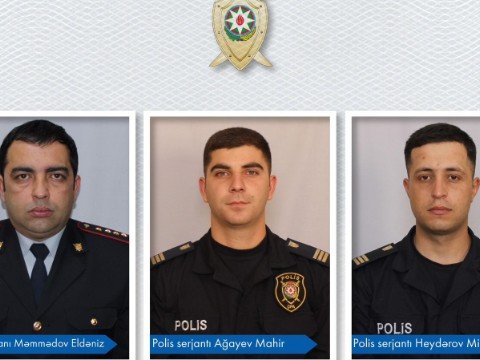 Bakıda qətlə yetirilən polislərin FOTOSU
