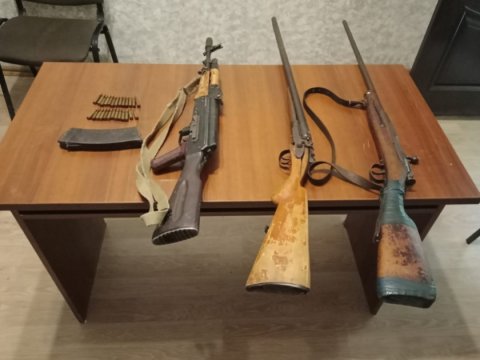 Ötən gün təhvil və aşkar edilərək götürülən silahların SAYI