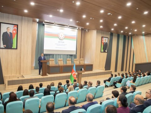 Kənd Təsərrüfatı Nazirliyində dövlət qulluğuna qəbul olunanlar and içiblər - FOTOLAR