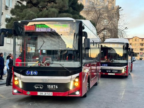 Paytaxtın bu yollarında avtobusların hərəkəti məhdudlaşdırıldı