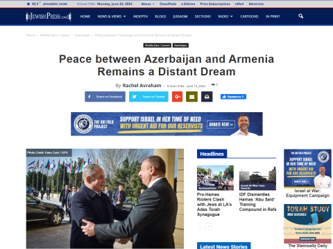 ABŞ mətbuatında Azərbaycanla Ermənistan arasında sülh imkanlarından yazılıb