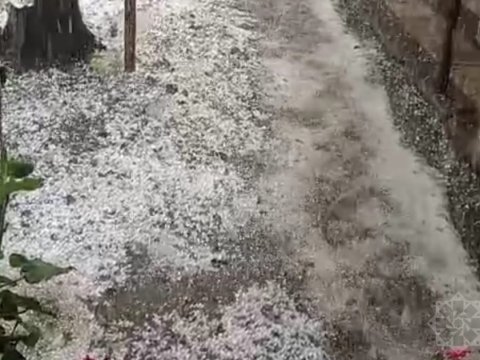 Ordubada dolu yağıb