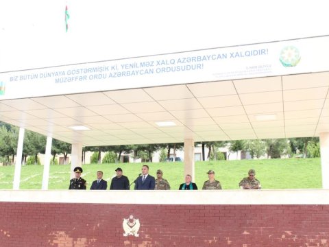 Goranboyda Silahlı Qüvvələr Günü qeyd edilib - FOTOLAR