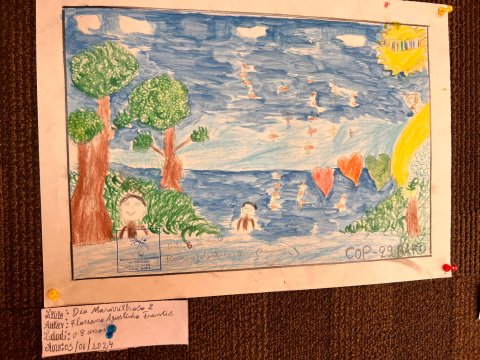 Anqolada məktəblilərin əl işlərindən ibarət rəsm sərgisi təşkil edib