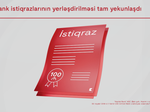 Kapital Bank-ın manat istiqrazlarının 2-ci tranşının yerləşdirilməsi yekunlaşdı