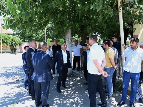 “Azərişıq” sədri Ağcabədidə vətəndaşları qəbul edib - FOTO