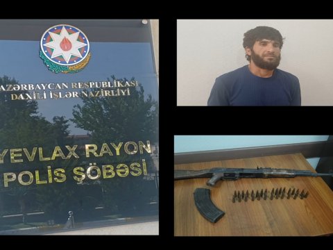 Qanunsuz silah-sursat əldə edən şəxs tutuldu