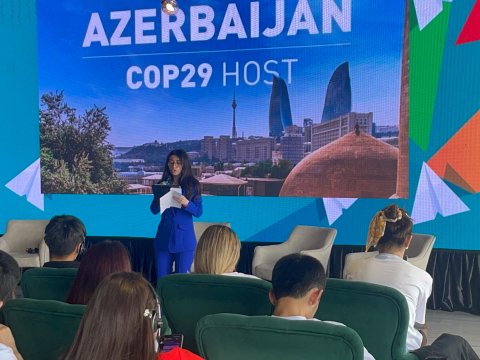 Beynəlxalq Gənclər Festivalında COP 29 haqqında məlumat verildi - FOTO
