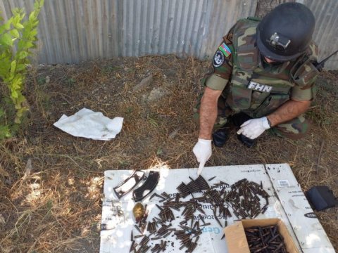 Keşlədə hərbi sursat AŞKARLANDI