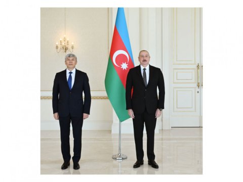 Qırğızıstanın yeni səfiri Prezidentin qəbulunda