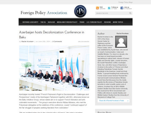 ABŞ mətbuatı Azərbaycandan yazdı