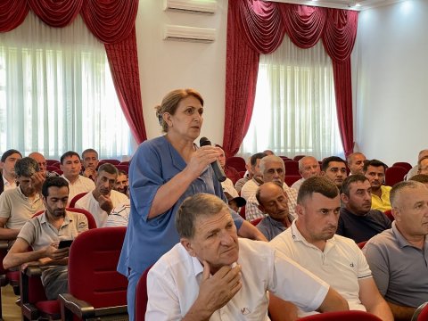 Qaxda aqrar sığorta mövzusunda fermerlərlə görüş keçirilib - FOTOLAR