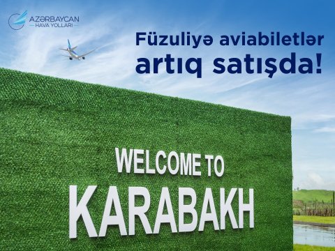 AZAL Füzuliyə təyyarə biletlərinin satışına başladı
