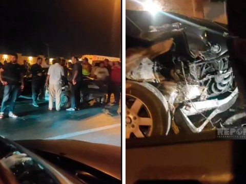 Aeroport yolunda ağır qəza: 6 maşın toqquşdu 