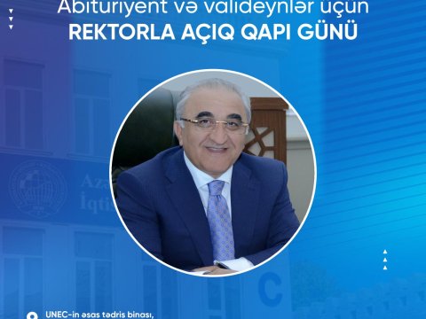 UNEC rektoru abituriyentlərlə görüşəcək