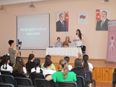 “Erkən nikahlar əleyhinə alyans!” 80 qızı maarifləndirir