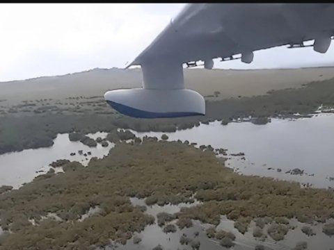 Su anbarında batan şəxs təyyarə ilə axtarılır 